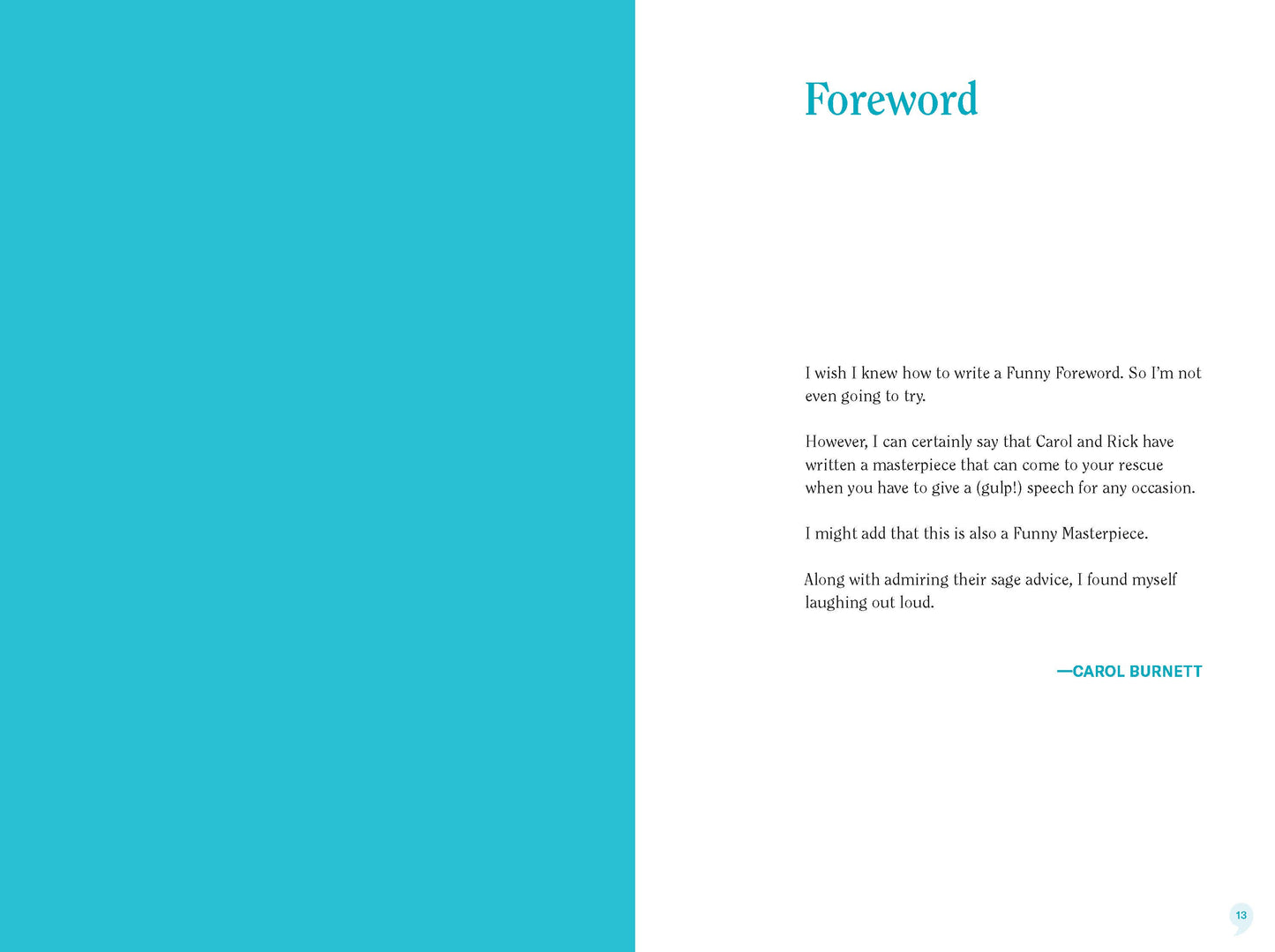 How to Write a Funny Speech . . .