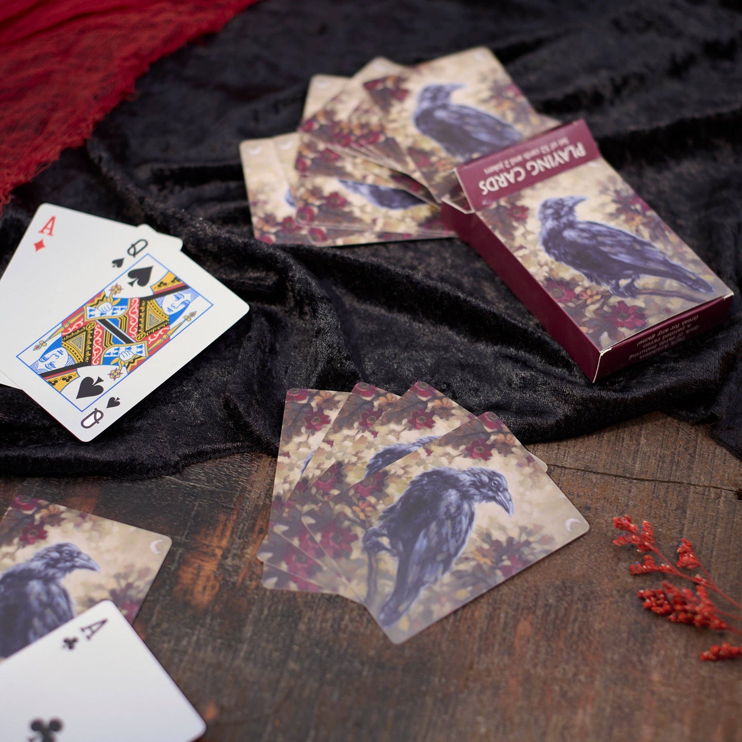 Night Raven Playing Cards