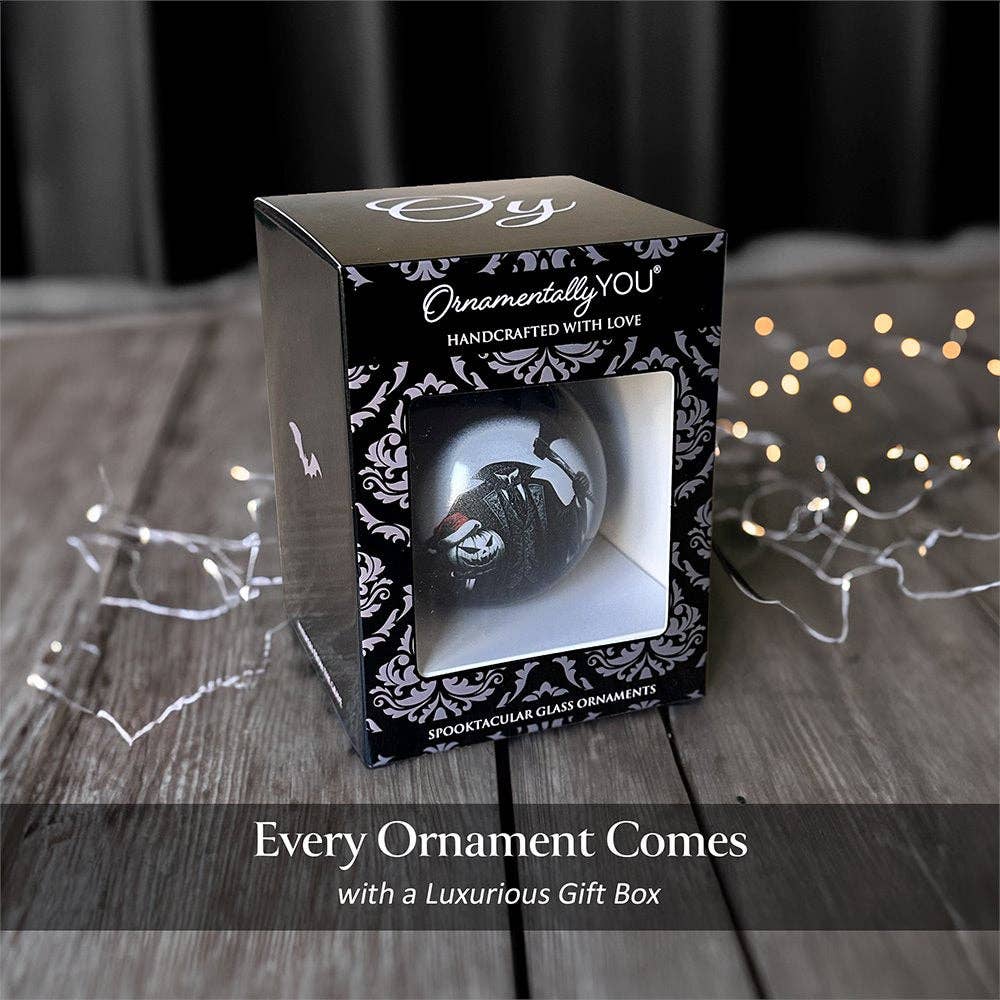 Headless Horseman Glass Ornament