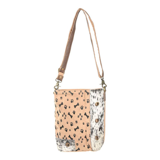 Dog Bone & Paw Print Crossbody