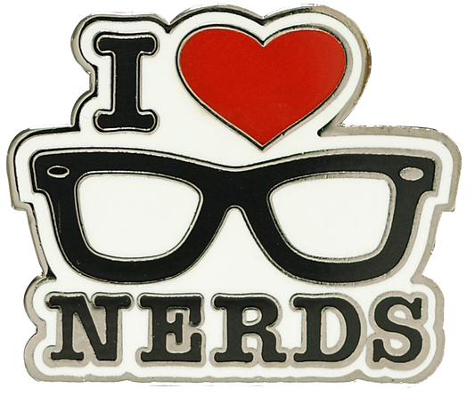 I Love Nerds Hard Enamel Pin