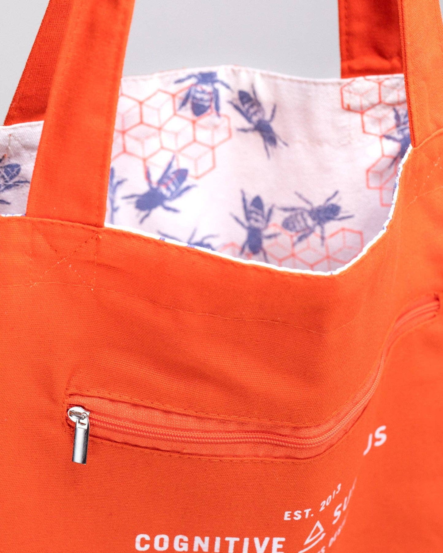 Bee Hive Canvas Shoulder Tote Bag