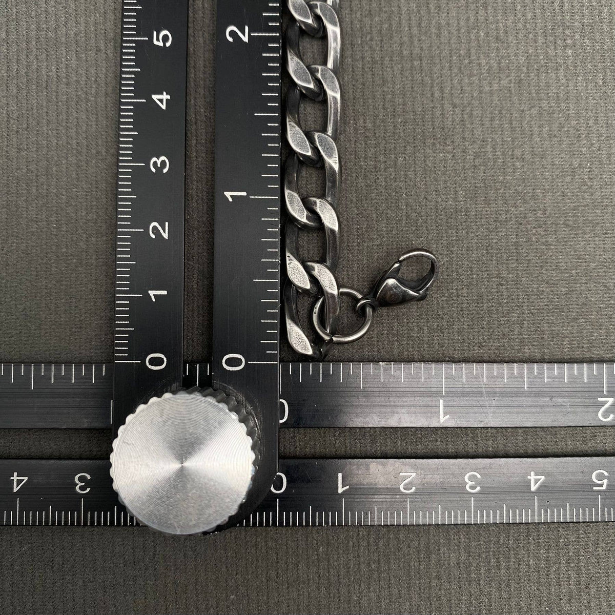 Vintage Men's 8mm Stainless Steel Bracelet