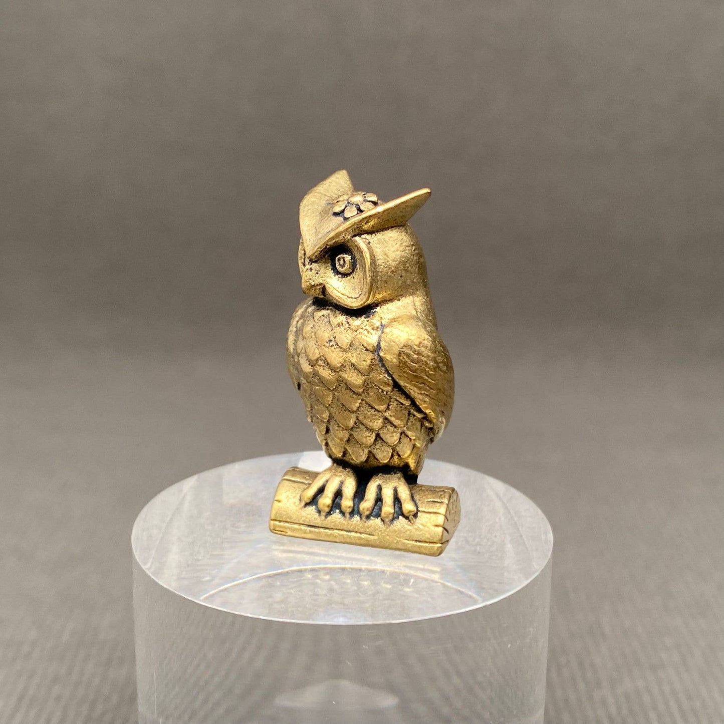 Owl Brass Archer Figurine