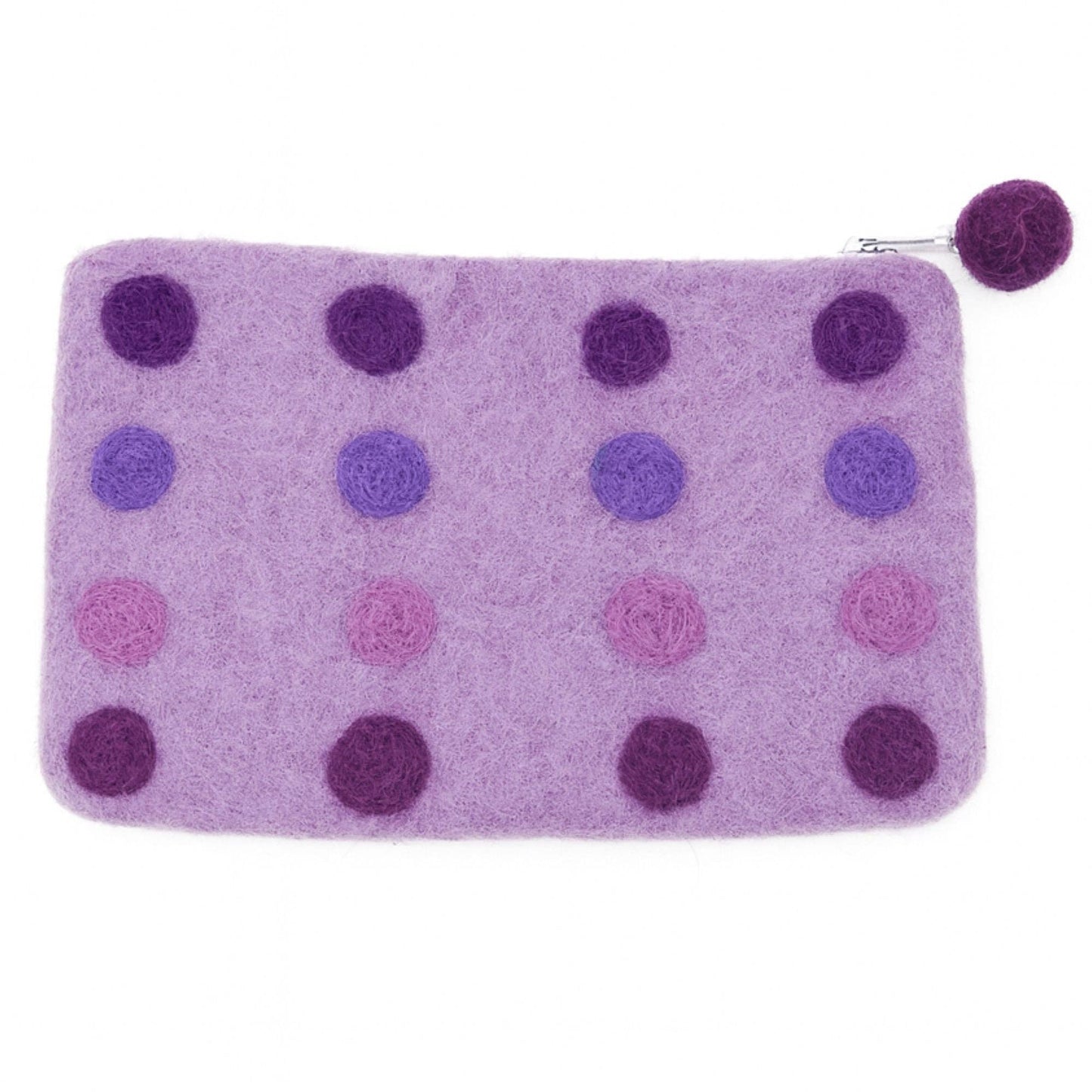 Twilight Dot Felt Zipper Pouch