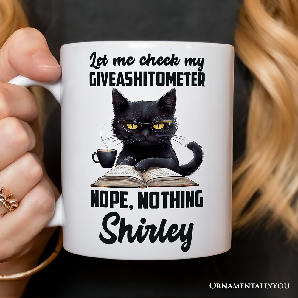 Sarcastic Black Cat Mug