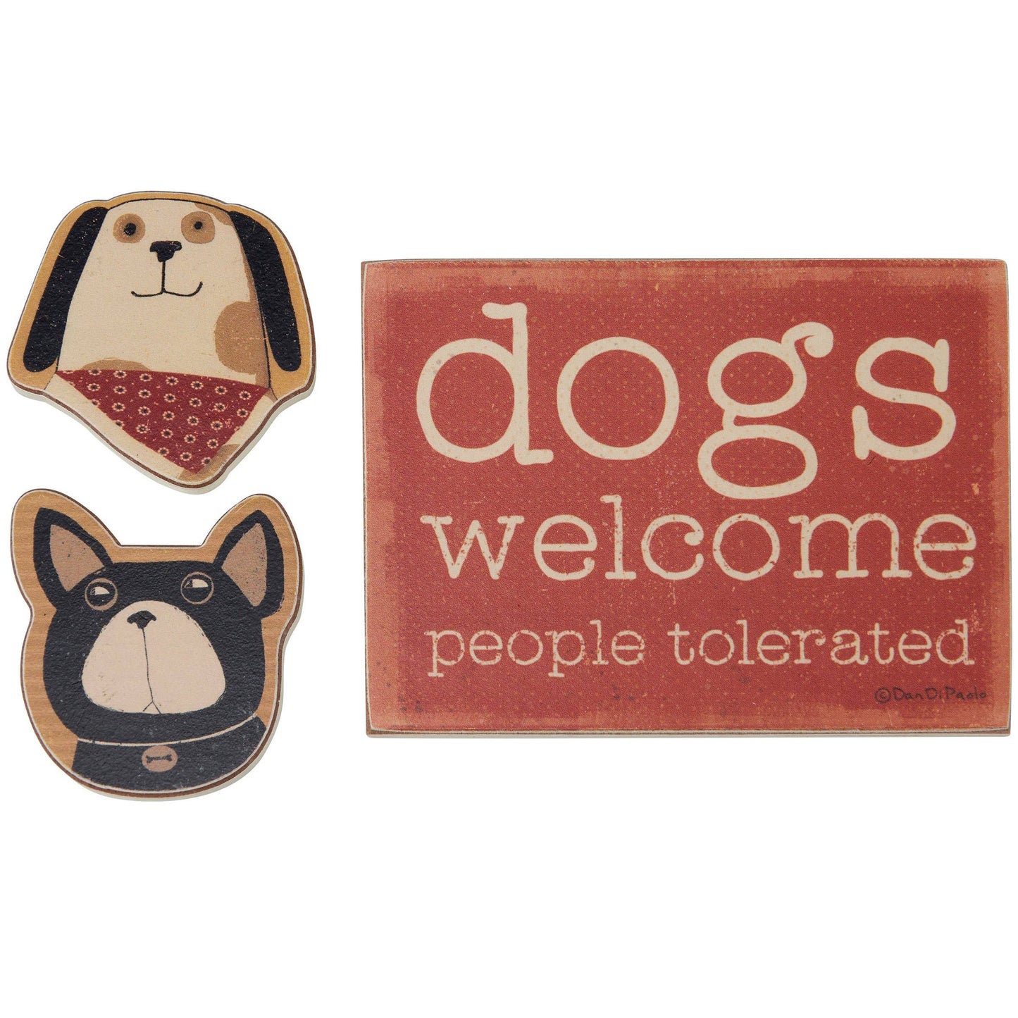 Dogs Welcome Magnet Set