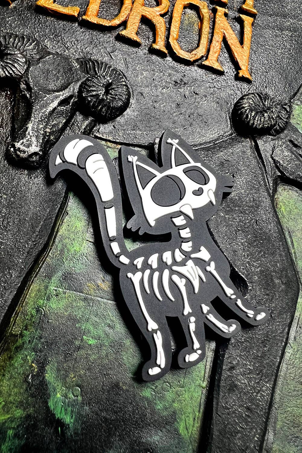 Skelekitty Rubber Magnet