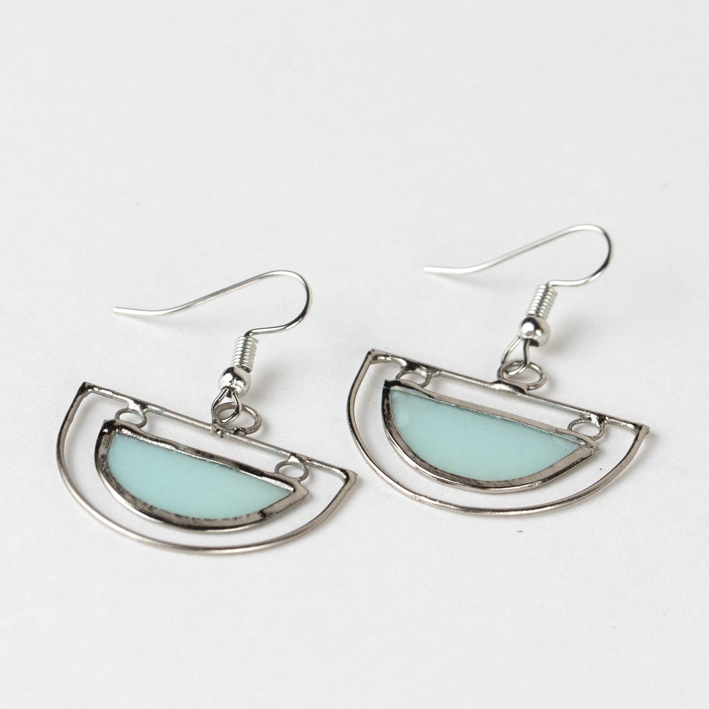 Half Moon Capiz Earrings