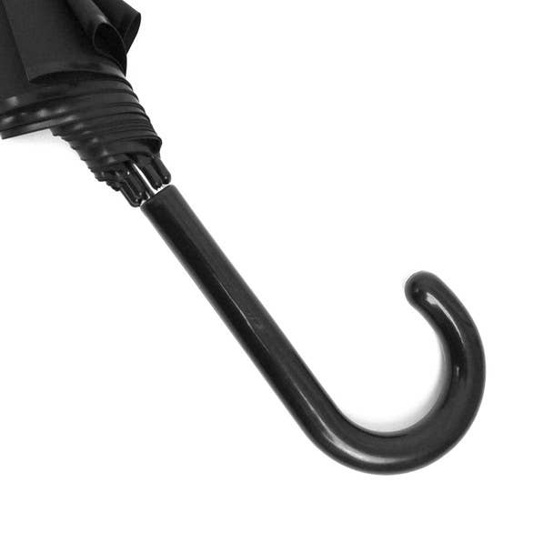 See-Thru-Bubble Wind-Resistant Premium Clear Umbrella - Black