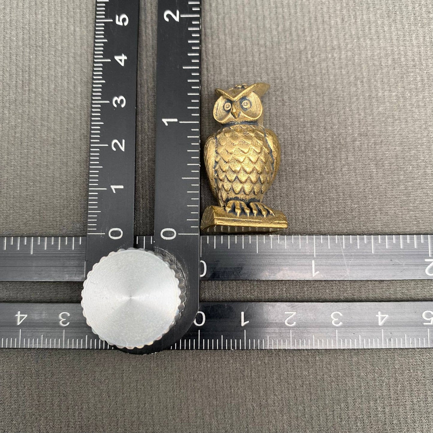 Owl Brass Archer Figurine