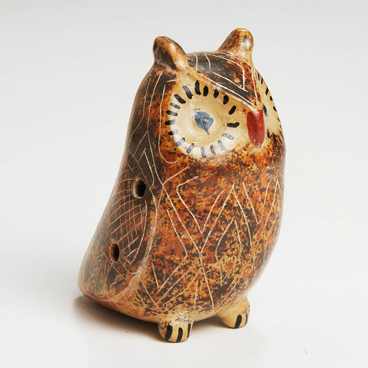 Folk Art Owl Ocarina