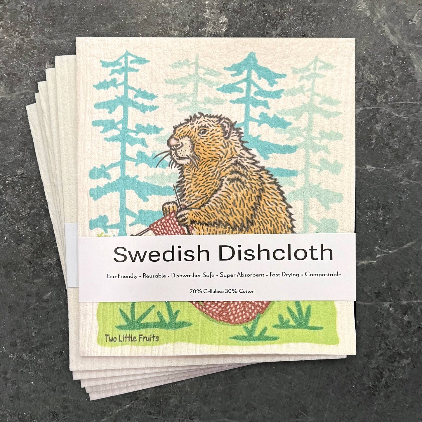 Knitting Eco Swedish Dishcloth