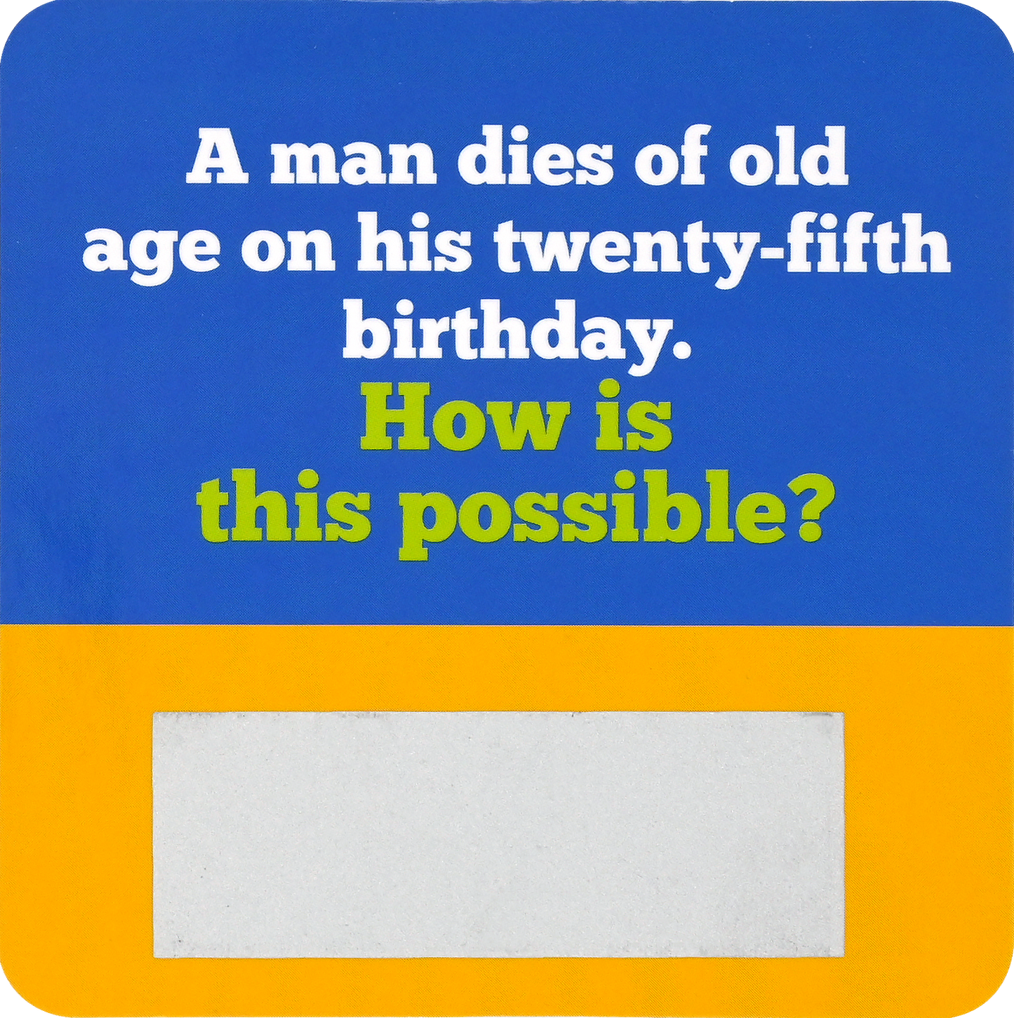 Lunch Box Riddles Scratch-Off Deck