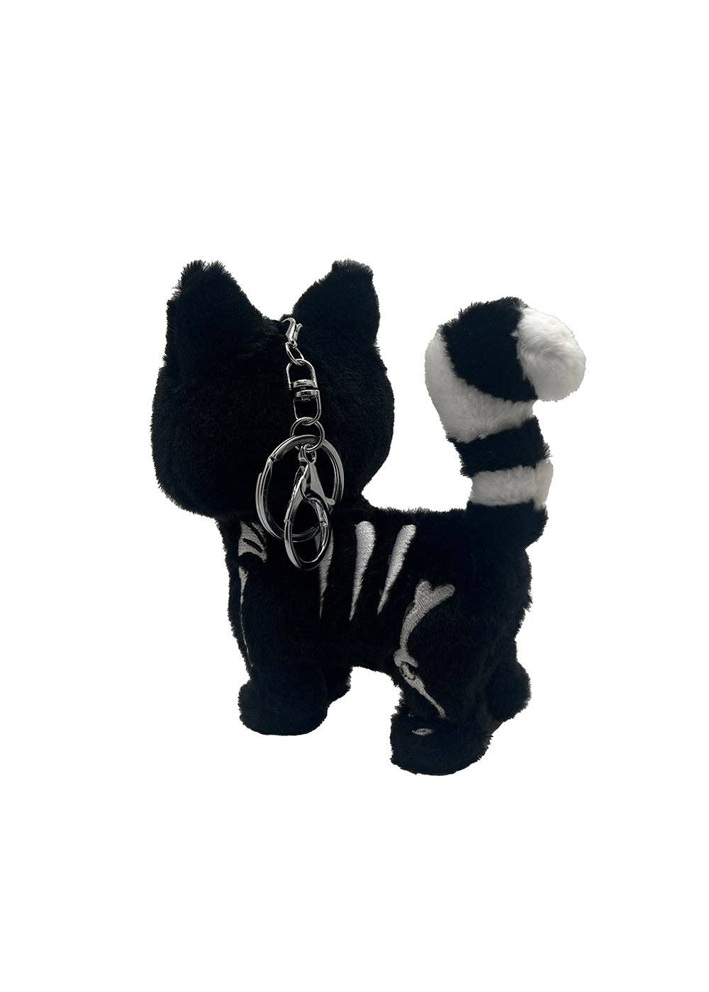 Skelekitty Plush Keychain