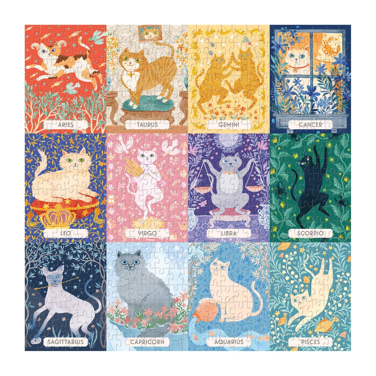 Cat Zodiac 500 Piece Puzzle