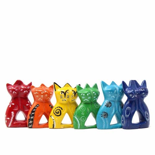 Soapstone Lovey Cats
