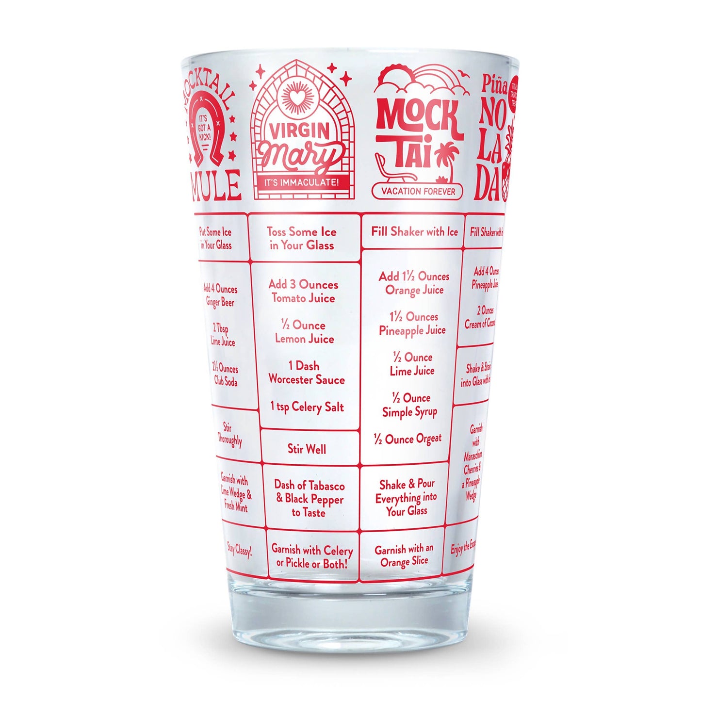 Good Measure Recipe Glass - Mocktails