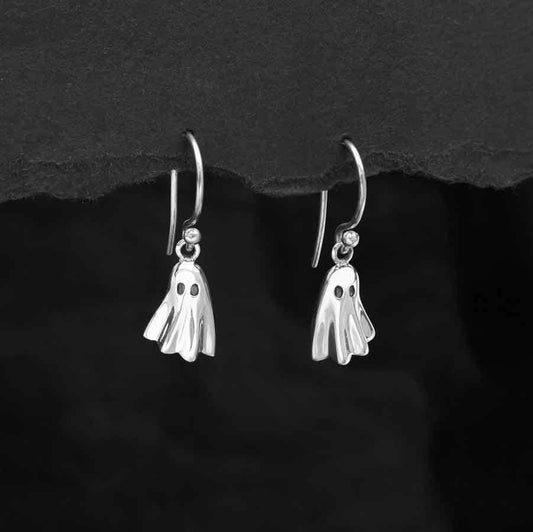 Sterling Silver Ghost Dangle Earrings