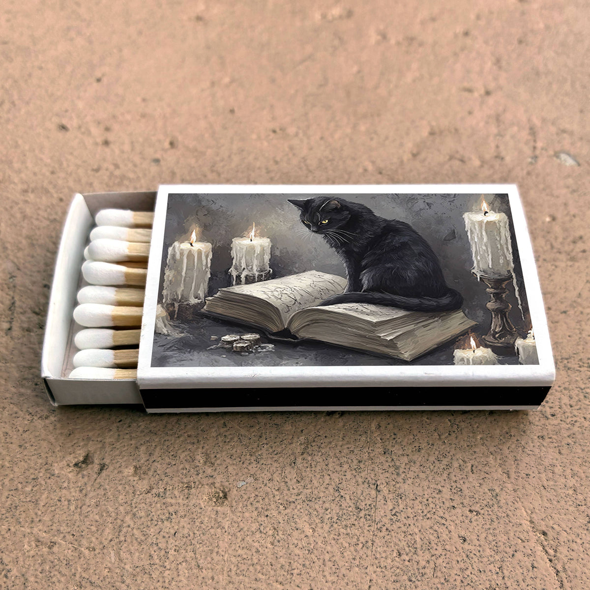Black Cat Matchbox & Matches