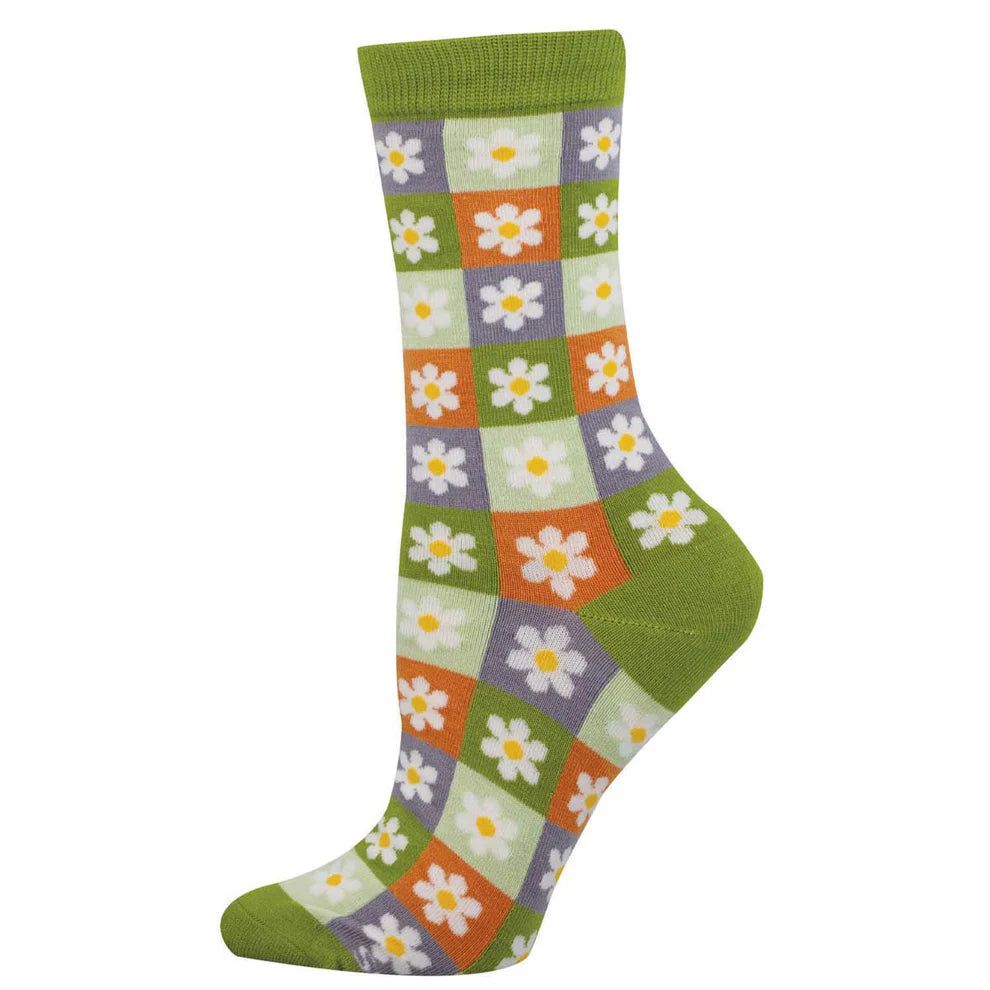 Daisy Squares Socks