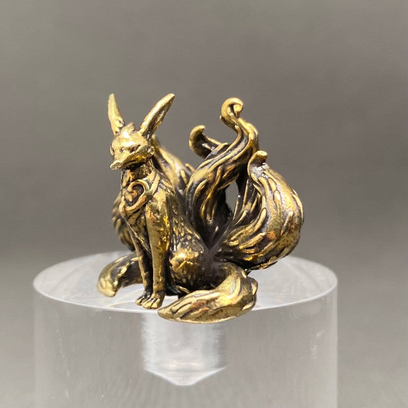 Brass 7 Tails Fox Figurine