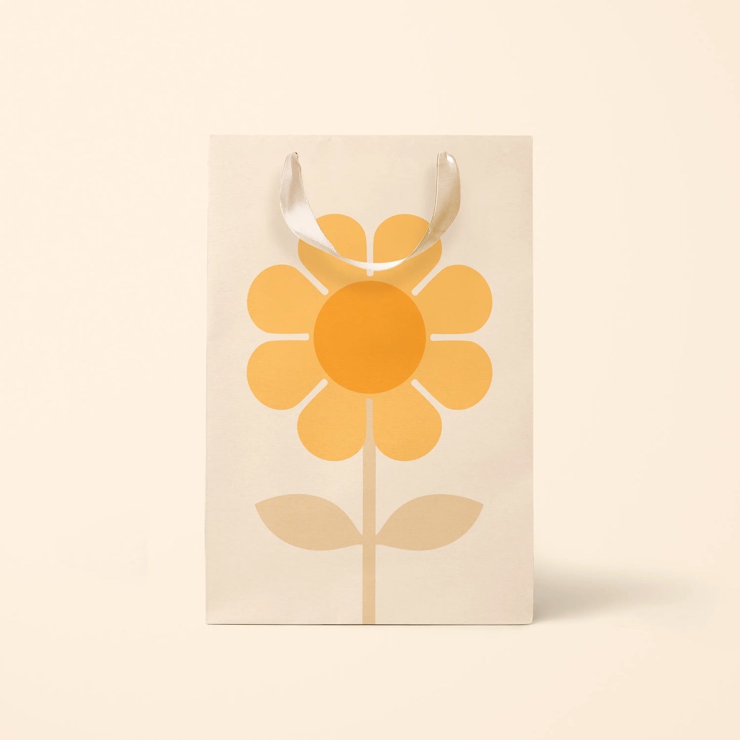 Retro Flower Gift Bag | Marigold: Large