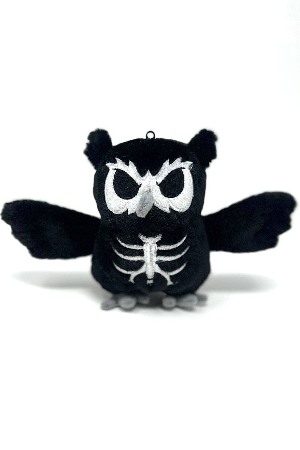 Skelehoot Owl Plush Keychain