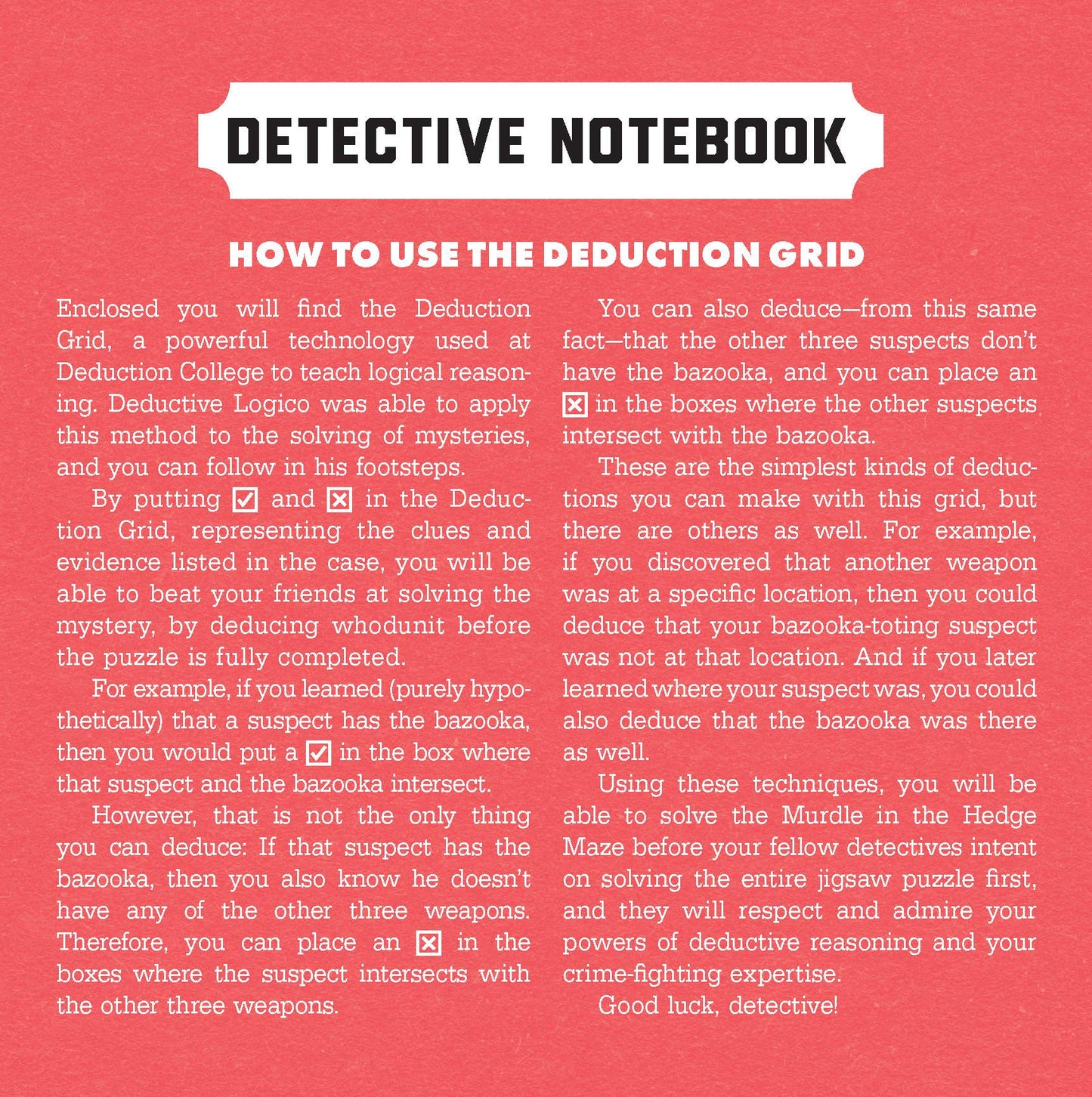 Murdle in the Hedge Maze 500-Piece Jigsaw Puzzle