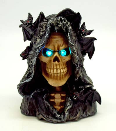 Grim Reaper & Bats with LED Eyes