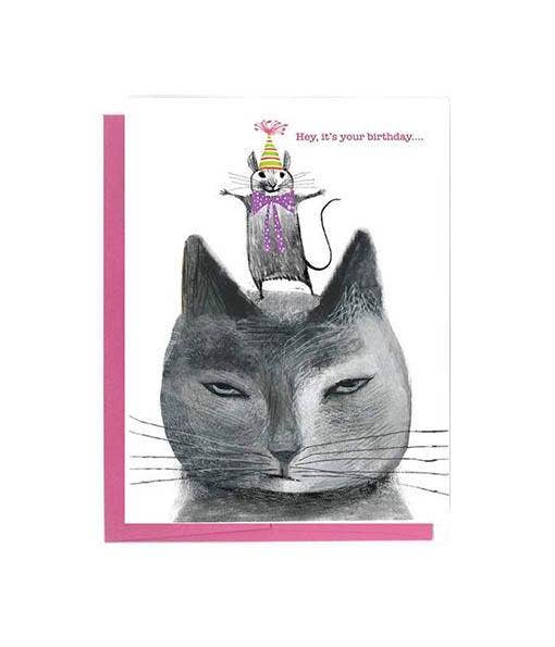 Get Away Mouse Birthday Card
