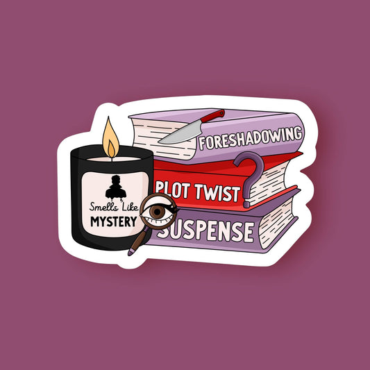 Smells Like Mystery Bookish Sticker