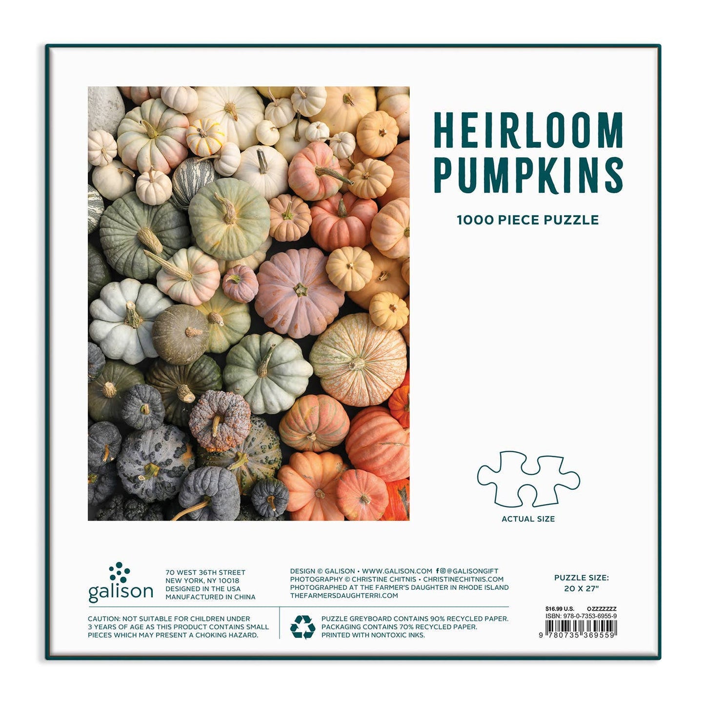 Heirloom Pumpkins 1000 Piece Puzzle