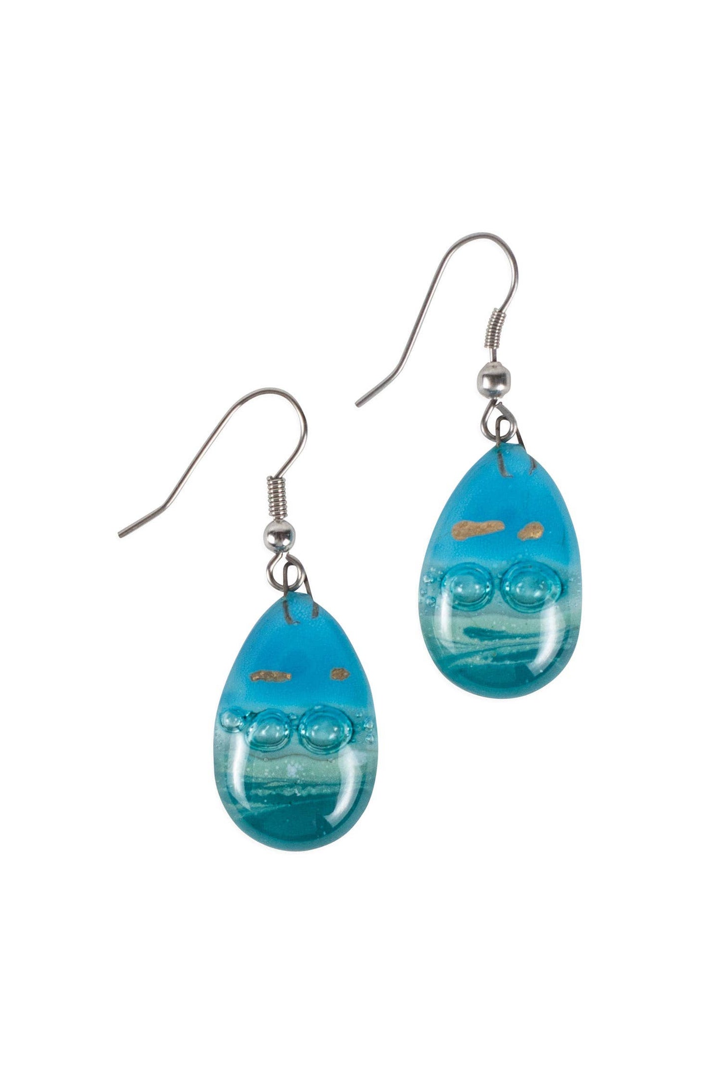 Glass Teardrop Earrings