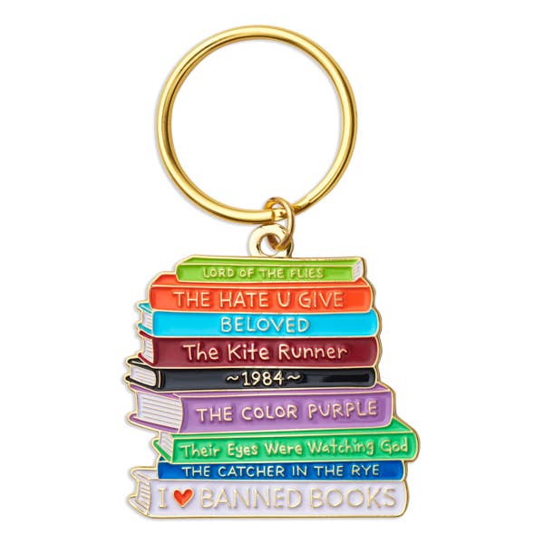 Banned Books Keychain