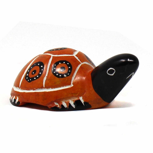 Orange Soapstone Turtle