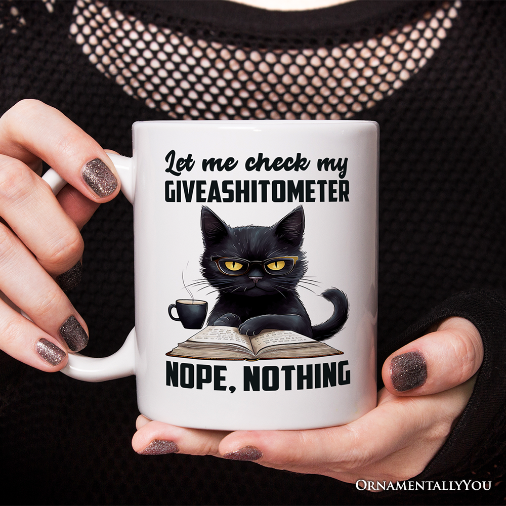 Sarcastic Black Cat Mug