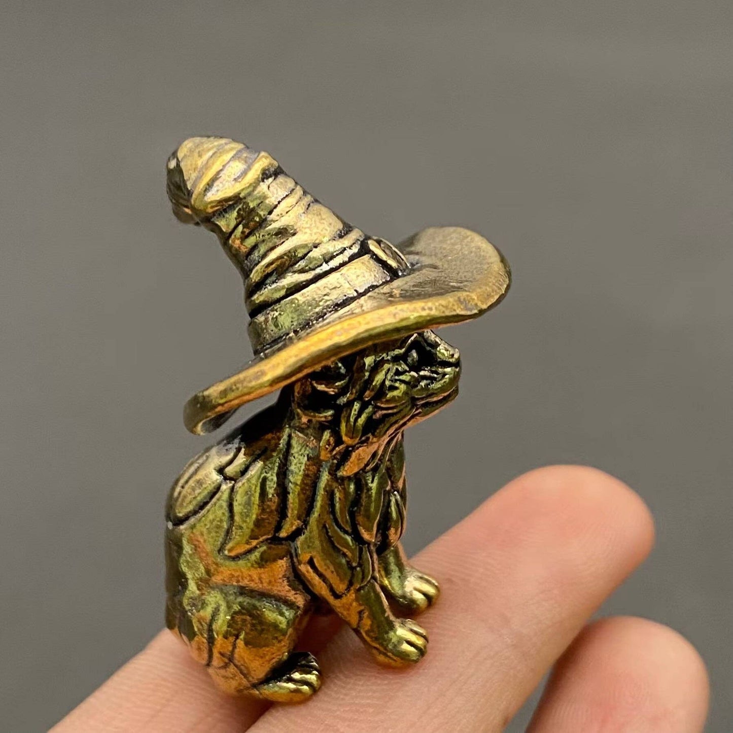 Brass Magic Cat Figurine
