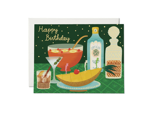 Boozy Birthday birthday greeting card