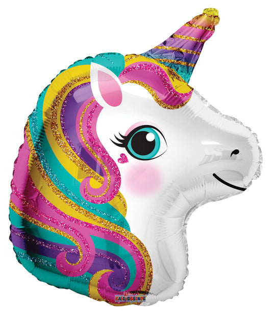 Colorful Unicorn Foil Balloons 18"