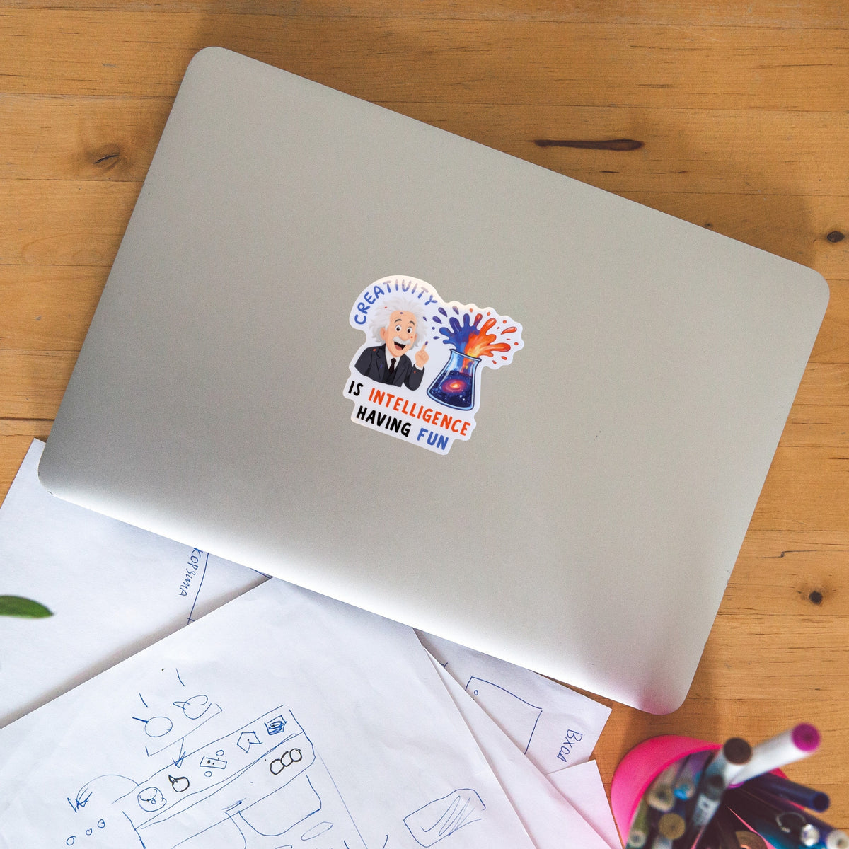 Creativity Is Intelligence Sticker