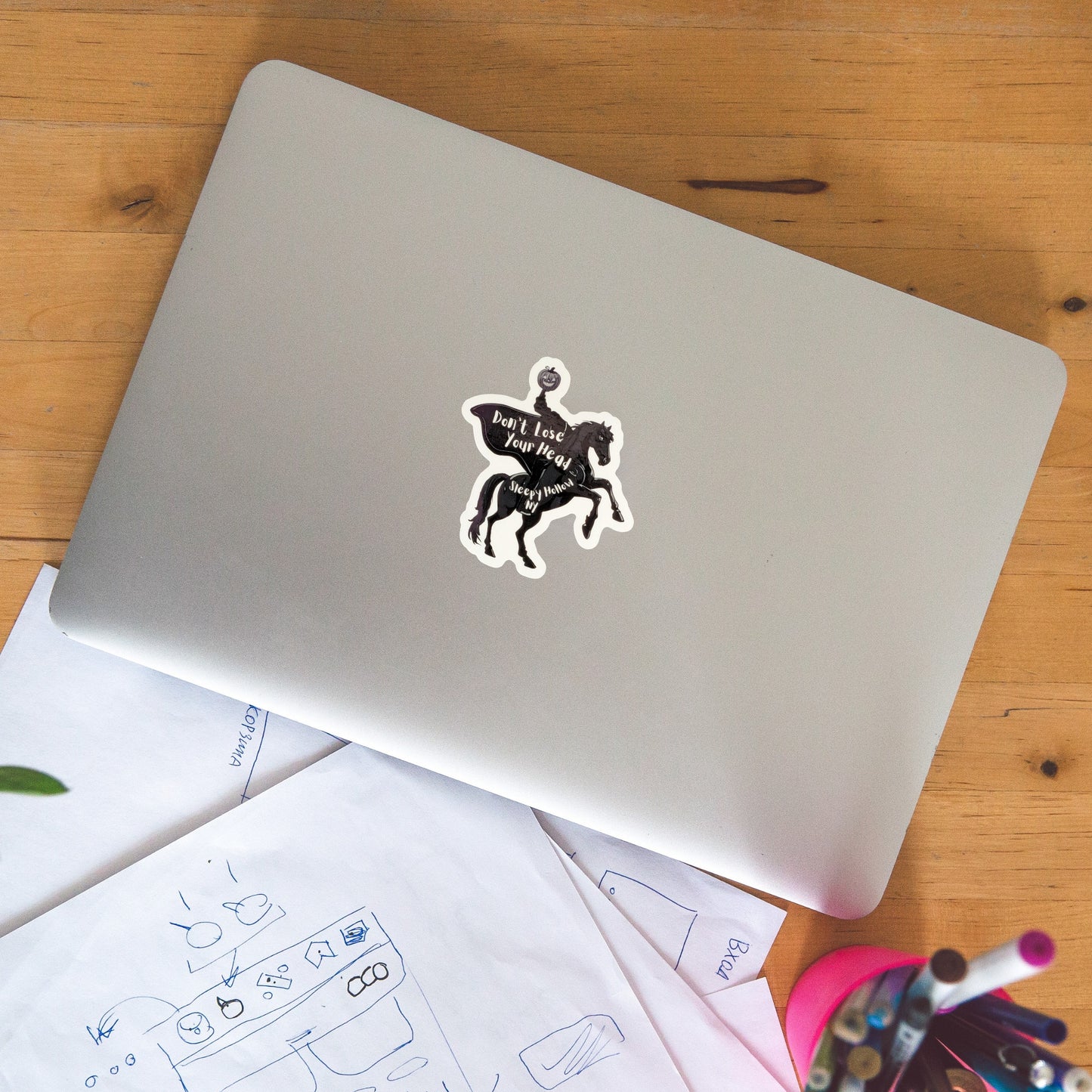 Headless Horseman Don't Lose Your Head Sticker