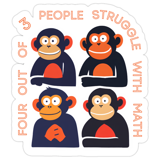 Four Out of Three People Sticker