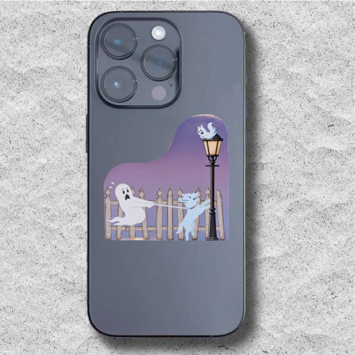 Ghost Dog and Squirrel Sticker