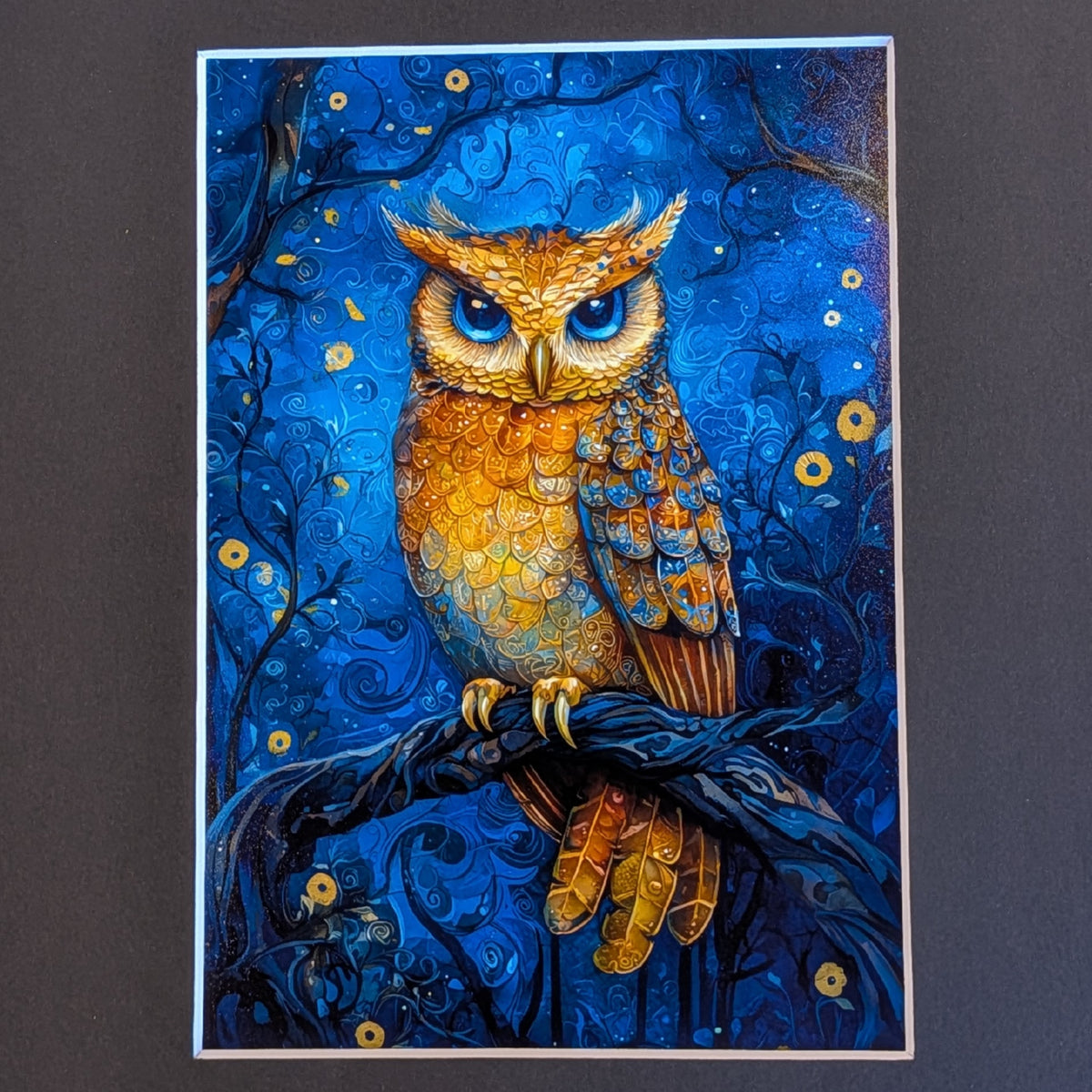 Golden Wings Among the Blue Art 8 x 10"