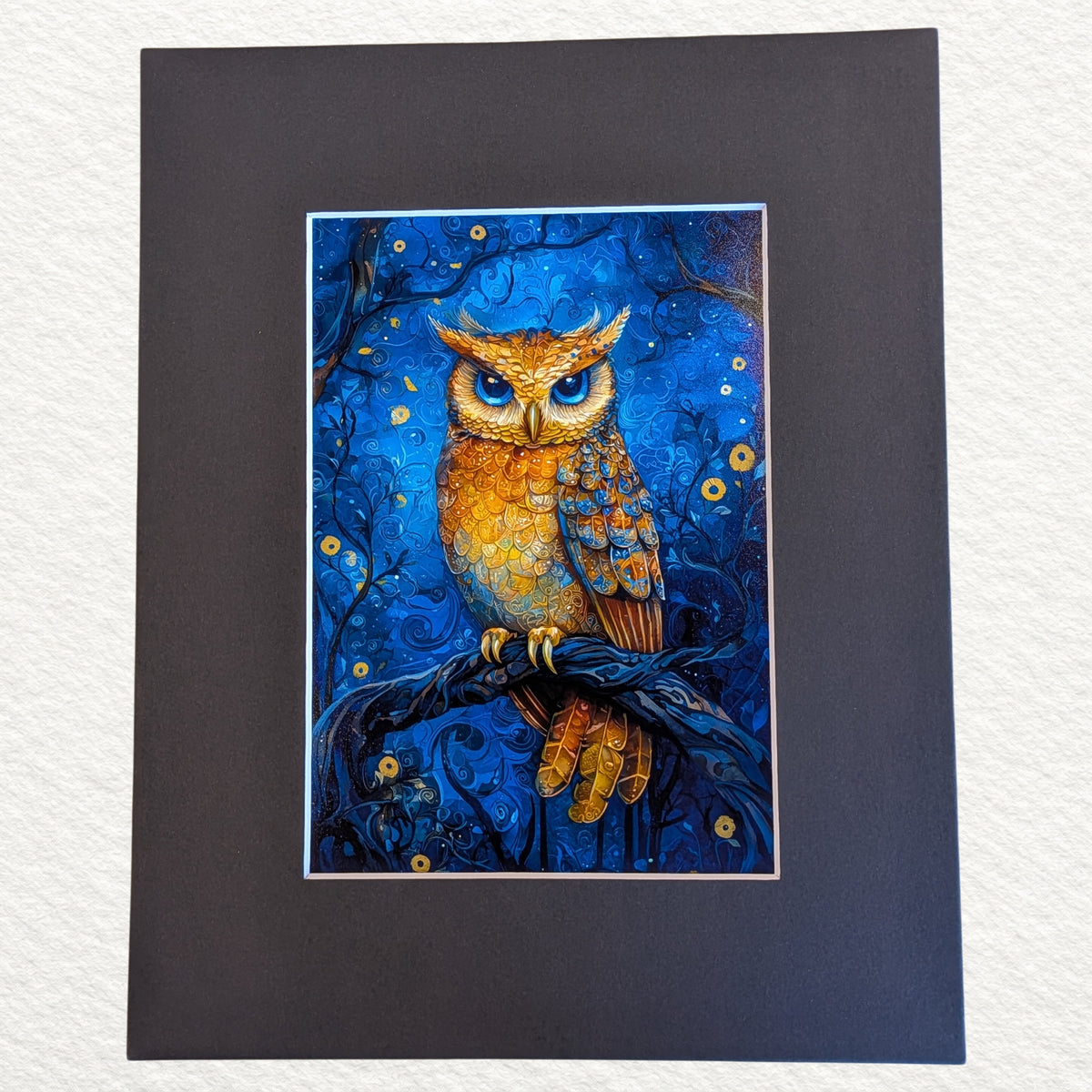 Golden Wings Among the Blue Art 8 x 10"