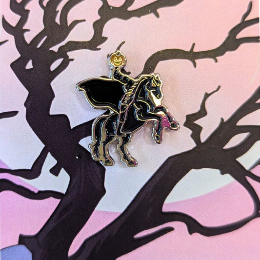 Sleepy Hollow Headless Horseman Enamel Pin