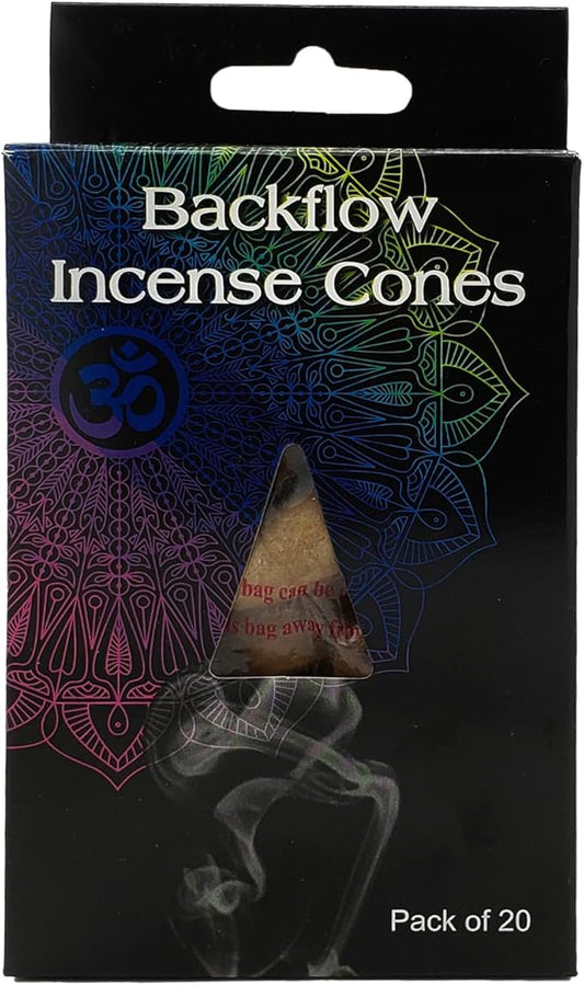 Jasmine Scent Backflow Incense Cones Pack of 20