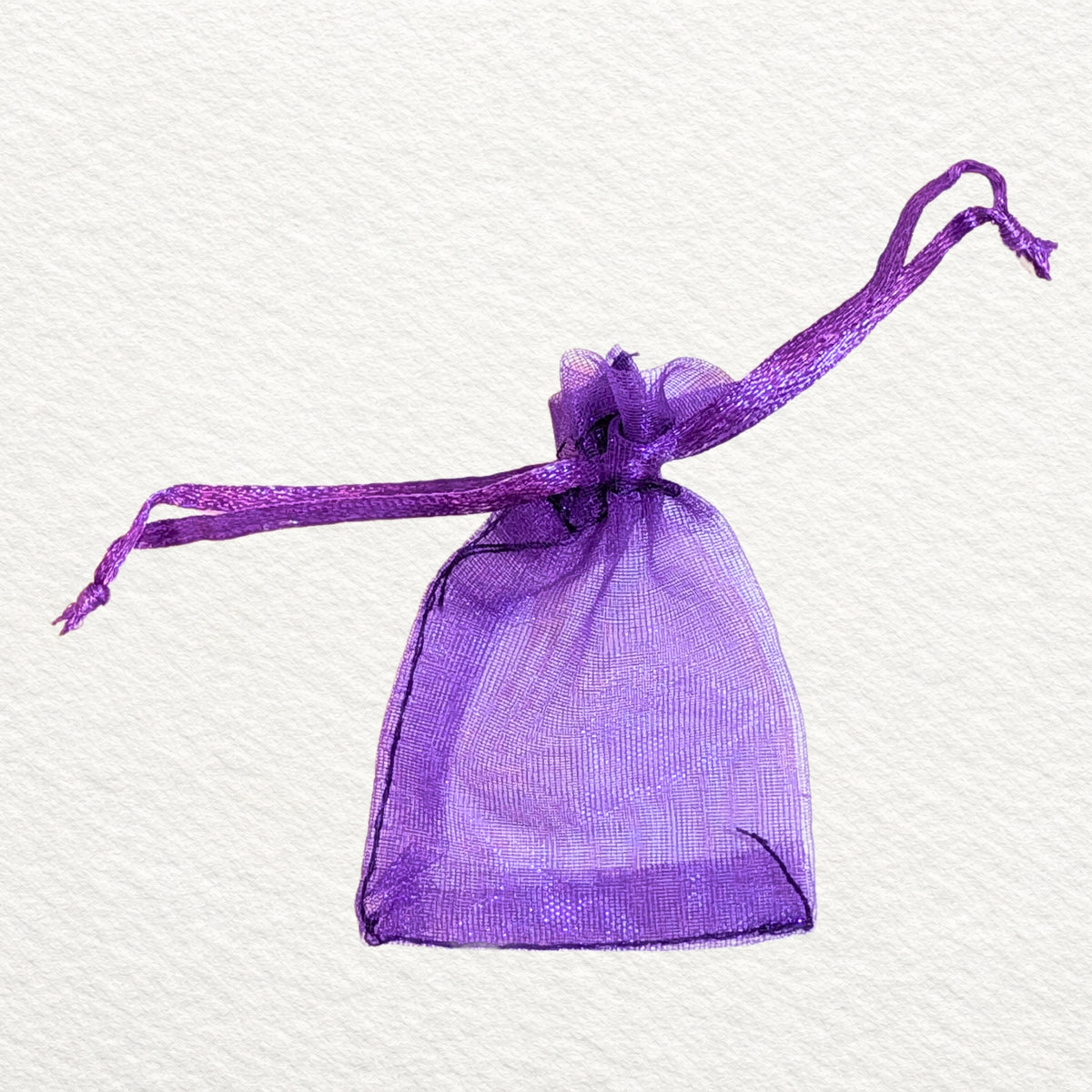 Sheer Organza pouches 5pk - Purple