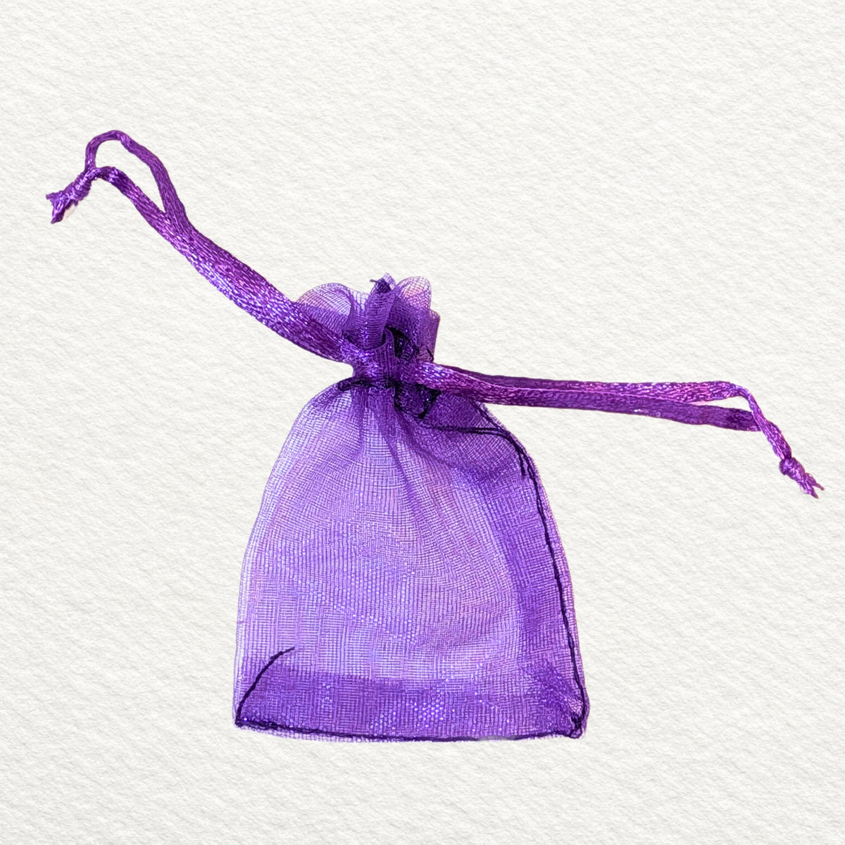 Sheer Organza pouches 5pk - Purple
